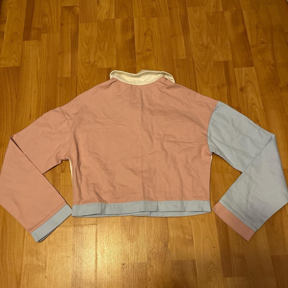 Pastel Colorblock Cropped Jacket - Picture 2 of 2